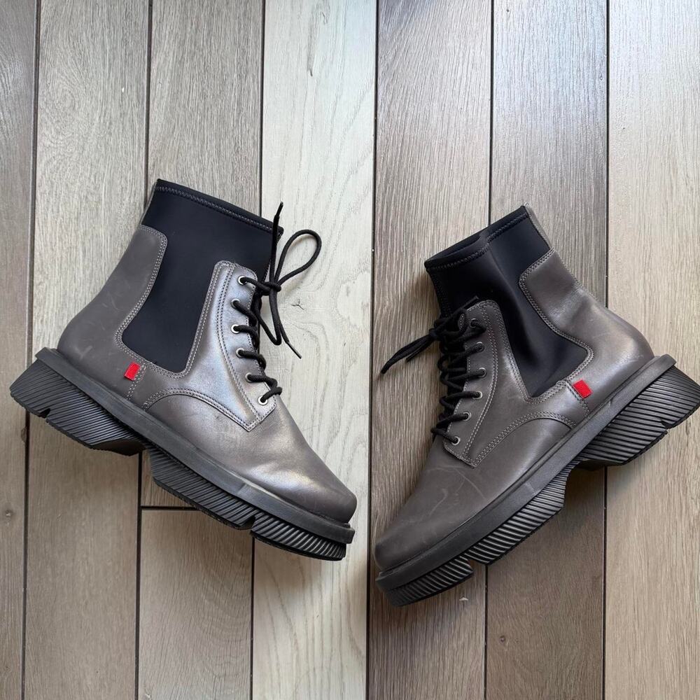 Marc Joseph New York North Bridge Lug Sole Bootie Gray Leather